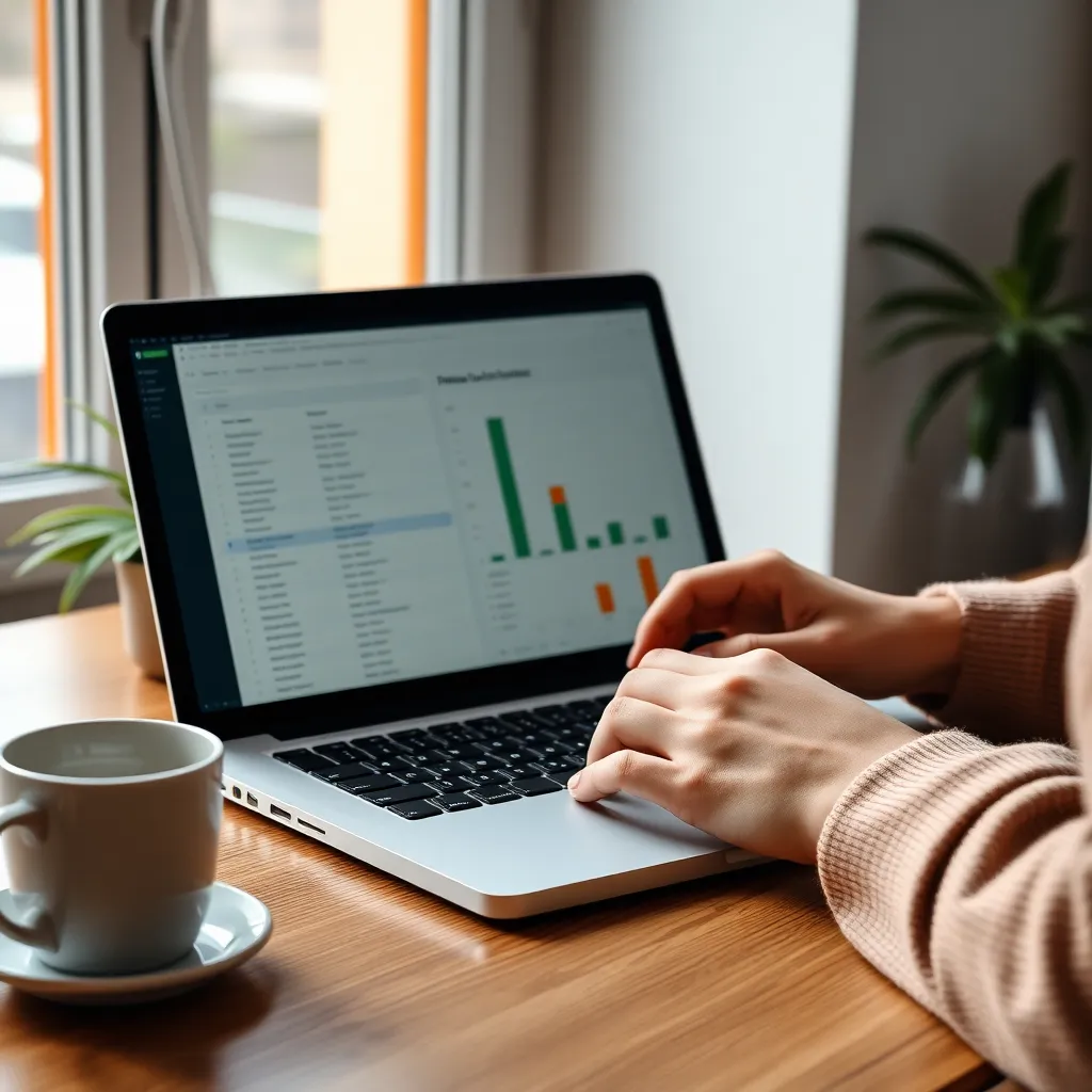 Jonge professional bestudeert belastingdocumenten